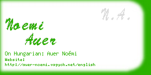 noemi auer business card