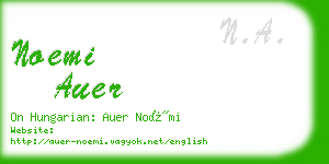 noemi auer business card
